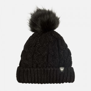 Rossignol Bony Fur Beanie Svarte | YTIKQJ507