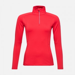 Rossignol Classique 1/2 Zip Layer Sportsred 301 | NIBOJE843