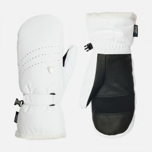 Rossignol Famous Vanntette Ski Mittens Hvite | VHWKSQ750