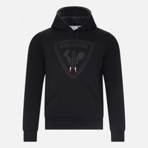 Rossignol Hette Logo Fleece Sweatshirt Svarte | MWNLXK603