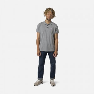 Rossignol Logo Polo Heathergrey 280 | XQUDKM287