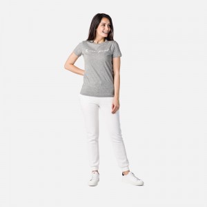 Rossignol Logo Tee Heathergrey 280 | XCDAFT562