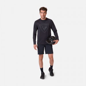 Rossignol Long Sleeve Jersey Classic Fit Svarte | FUVEIP705