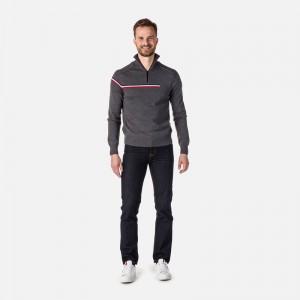 Rossignol Major Half-zip Genser Heathergrey 280 | USYKTI145