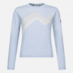 Rossignol Mountain Round Neck Top Glacier | EYWFGN517