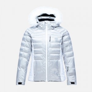 Rossignol Rapide Metallic Ski Jacket Sølv | UKXYEO389