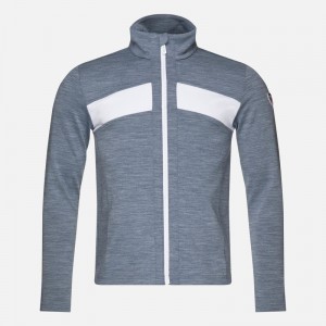 Rossignol React Merino Full Zip Mellomlag Darknavy 715 | KWLUDG327