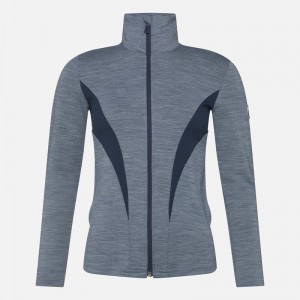 Rossignol React Merino Full-zip Mellomlag Darknavy 715 | GXMOZC850