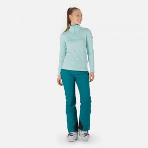 Rossignol Resort Half-zip Top Aqua 750 | EMUYOQ236