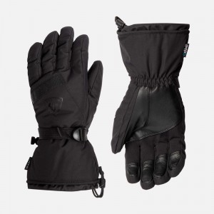 Rossignol Sorter Vanntette Gloves Svarte | NHWVBI437