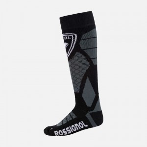 Rossignol Ull And Silk Ski Socks Svarte | AJWTEQ638