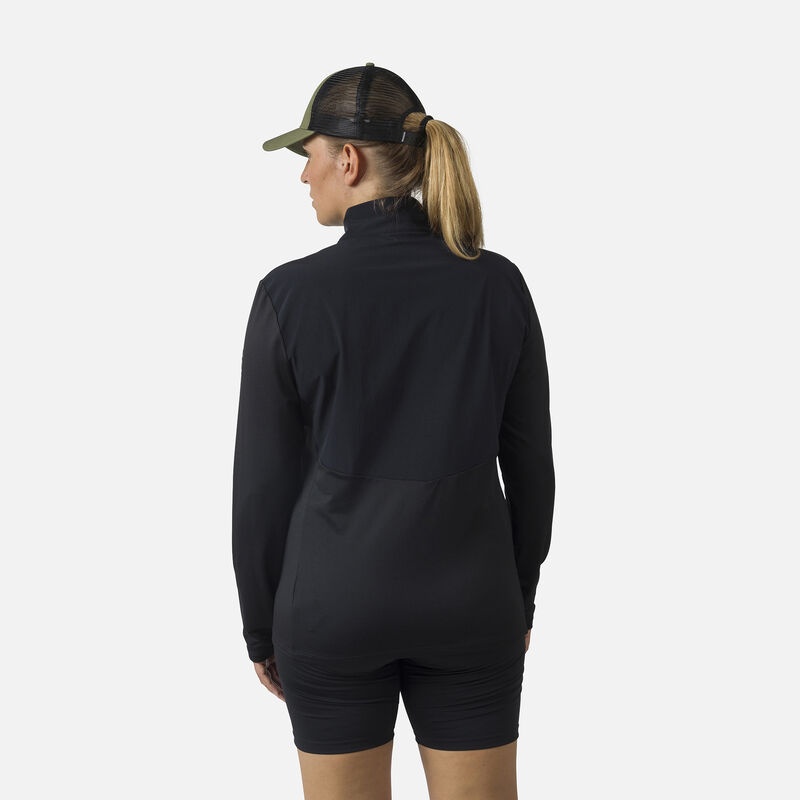 Rossignol 1/2 Zip Mellomlag Svarte | SVUJLP794