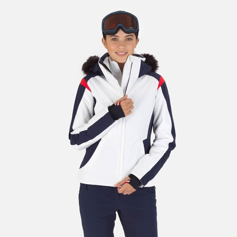 Rossignol Aerial Ski Jacket Hvite | WTFDJH561