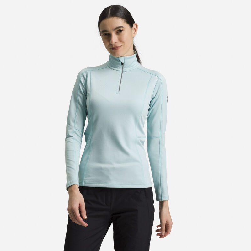 Rossignol Classique 1/2 Zip Layer Aqua 750 | FKXYAU628