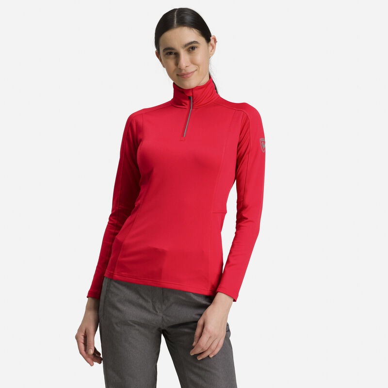 Rossignol Classique 1/2 Zip Layer Sportsred 301 | NIBOJE843