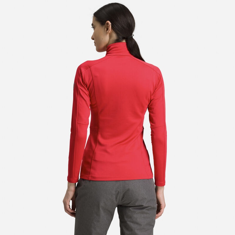 Rossignol Classique 1/2 Zip Layer Sportsred 301 | NIBOJE843