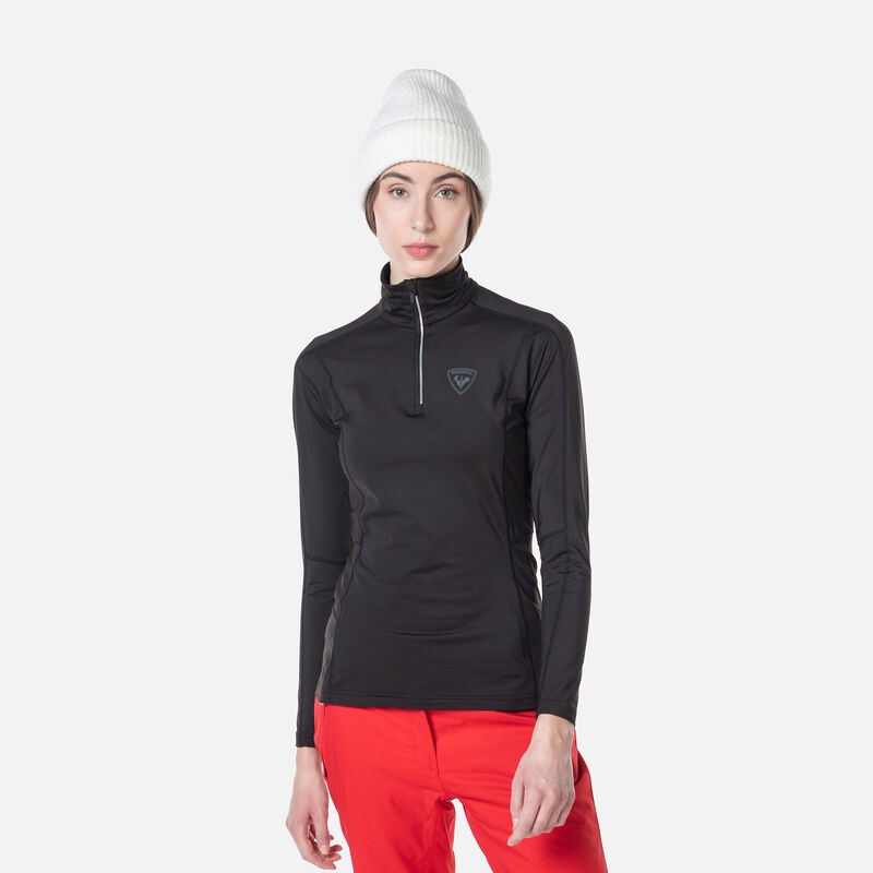 Rossignol Classique Half-zip Baselayer Top Svarte | FRDUSN358