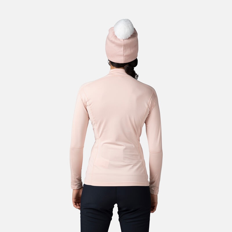 Rossignol Classique Half-zip Baselayer Top Powderpink 337 | UMRJVG230