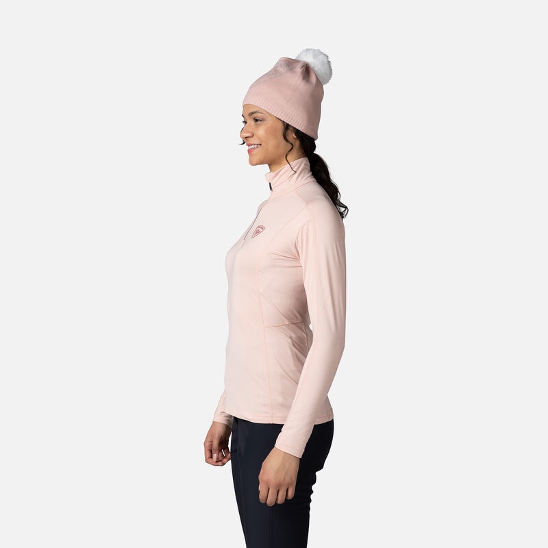 Rossignol Classique Half-zip Baselayer Top Powderpink 337 | UMRJVG230