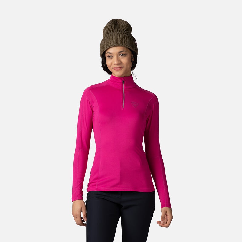 Rossignol Classique Half-zip Baselayer Top Orchidpink | EXDFQY360