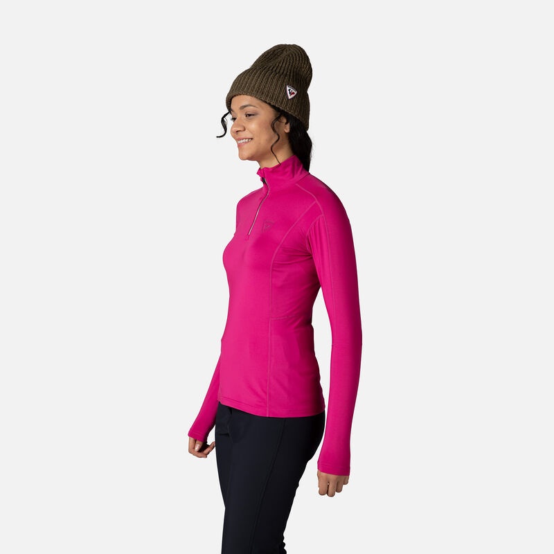 Rossignol Classique Half-zip Baselayer Top Orchidpink | EXDFQY360