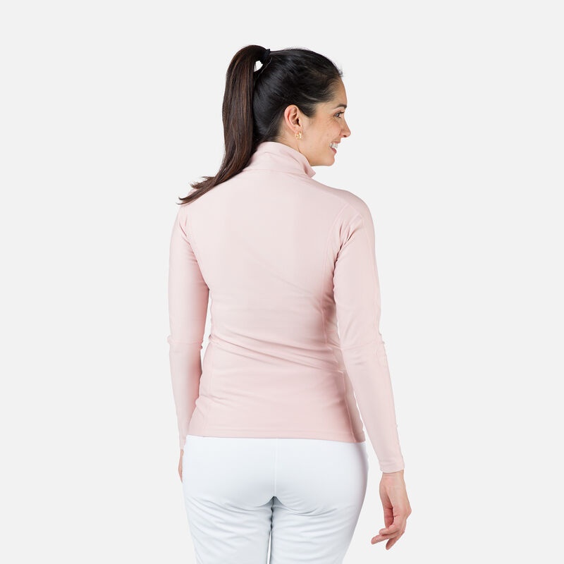 Rossignol Classique Half-zip Baselayer Top Powderpink 337 | NSKORT809