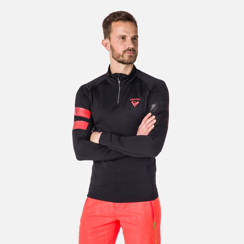 Rossignol Classique Hero Half-zip Fleece Top Svarte | BHFYUO873