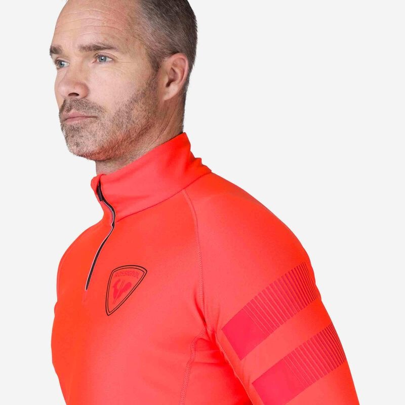 Rossignol Classique Hero Half-zip Fleece Top Neonred 316 | KXAIQH439