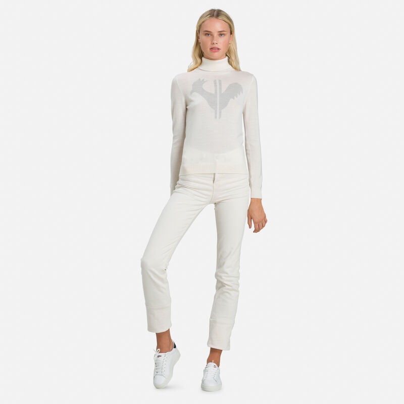 Rossignol Classique Roll Neck Genser Hvite | HSYBTP185