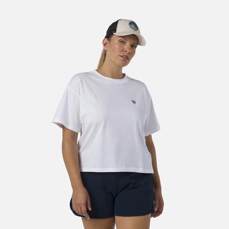 Rossignol Crop Tee Hvite | GDBHVL374