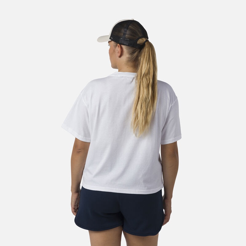 Rossignol Crop Tee Hvite | GDBHVL374