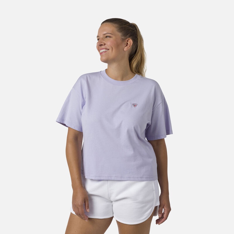 Rossignol Crop Tee Lavendergrey | QBFGTI907