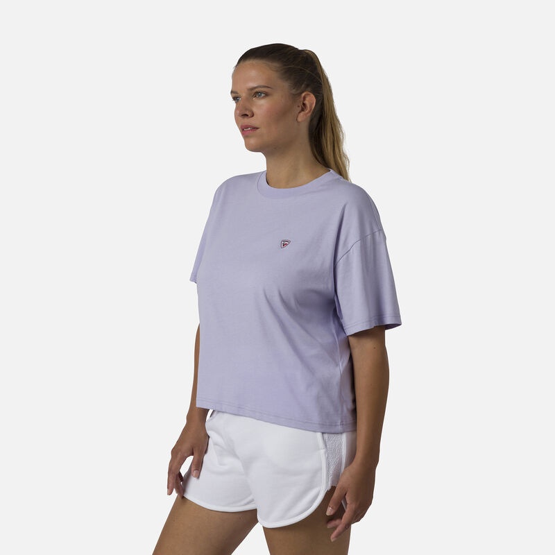 Rossignol Crop Tee Lavendergrey | QBFGTI907