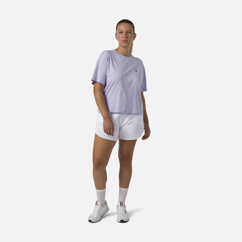 Rossignol Crop Tee Lavendergrey | QBFGTI907