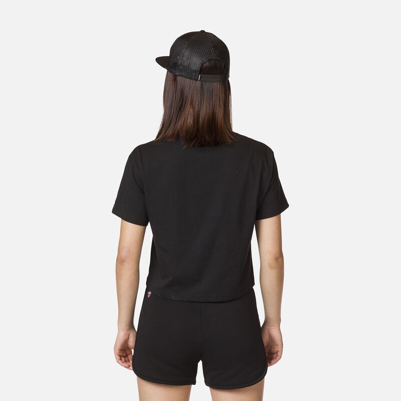 Rossignol Crop Tee Svarte | LERODQ926