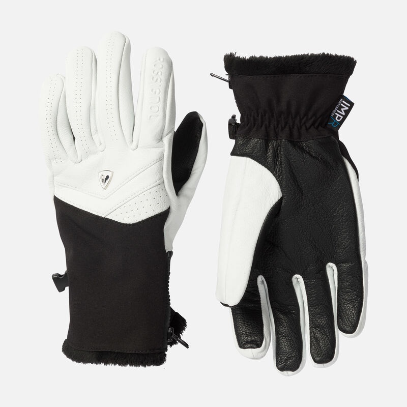 Rossignol Elite Lær Vanntette Gloves Hvite | WDNLXE526