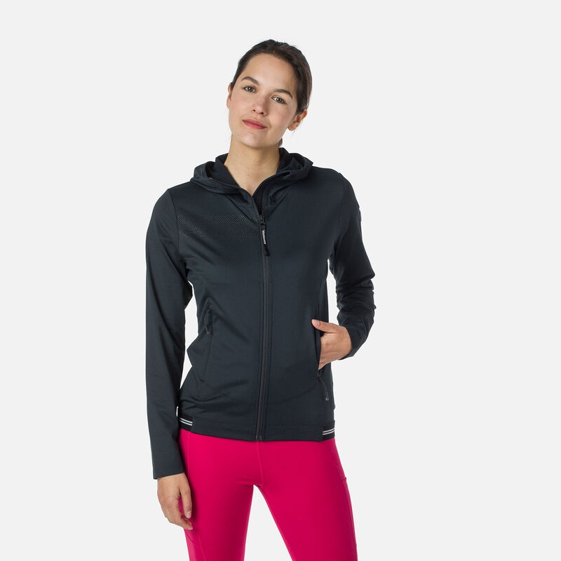 Rossignol Full-zip Eco Hoodie Svarte | LKCTDQ870