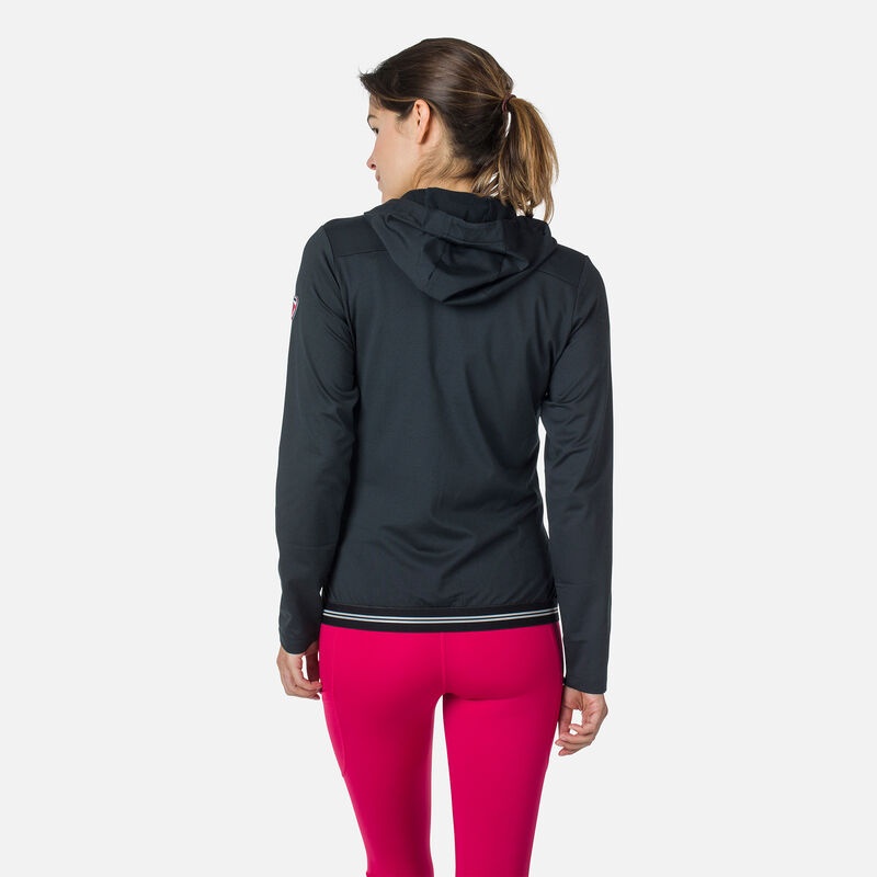 Rossignol Full-zip Eco Hoodie Svarte | LKCTDQ870