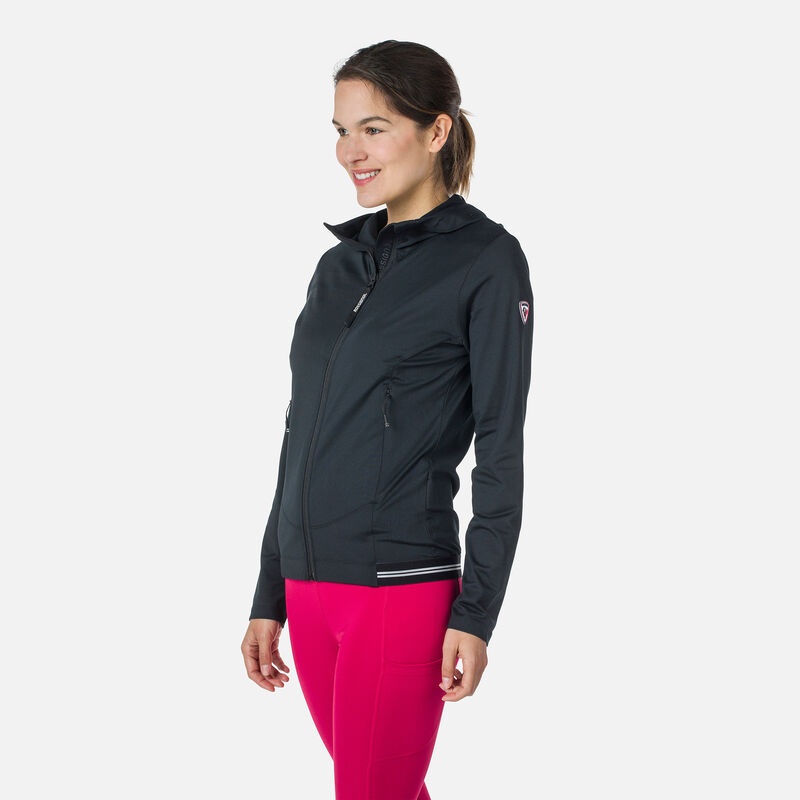 Rossignol Full-zip Eco Hoodie Svarte | LKCTDQ870