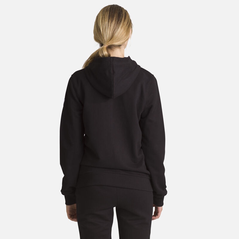 Rossignol Full-zip Hette Logo Bomull Sweatshirt Svarte | VOJWSX409