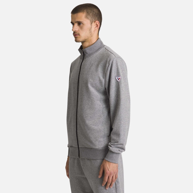 Rossignol Full-zip Logo Bomull Sweatshirt Heathergrey 280 | AVFSQY673