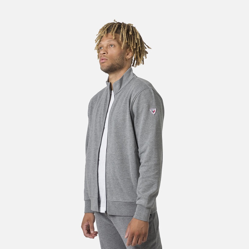 Rossignol Full-zip Logo Fleece Sweatshirt Heathergrey 280 | JLOTIA083