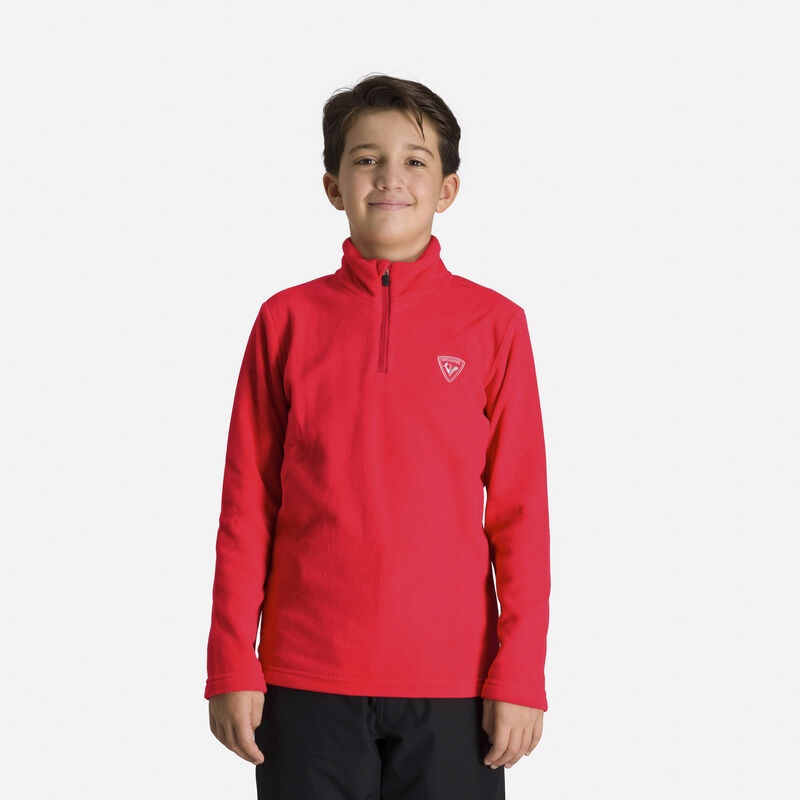 Rossignol Half-zip Fleece Top Sportsred 301 | VWZXCN692