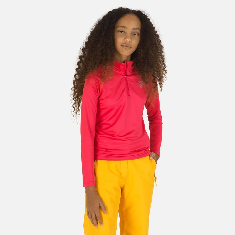 Rossignol Half-zip Stretch Fleece Mellomlag Pinklift 33a | KVSXWJ293