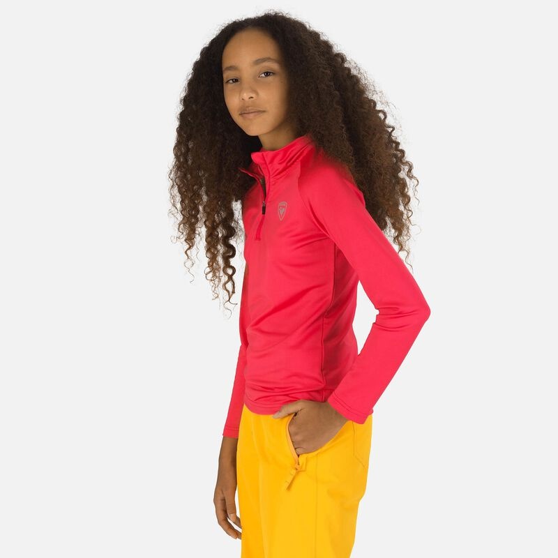 Rossignol Half-zip Stretch Fleece Mellomlag Pinklift 33a | KVSXWJ293