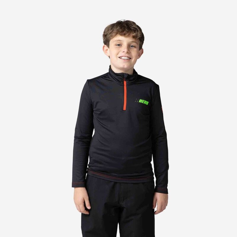 Rossignol Hero Half-zip Stretch Fleece Svarte | BSZTHQ162