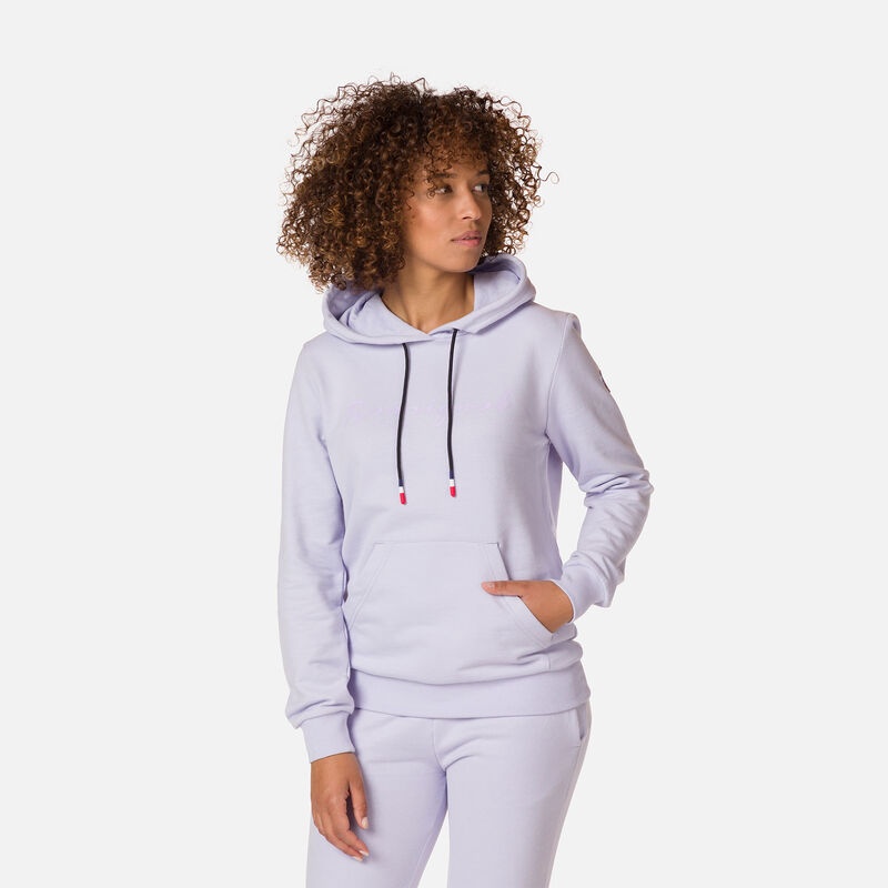 Rossignol Hette Logo Bomull Sweatshirt Lavendergrey | FASMTX642