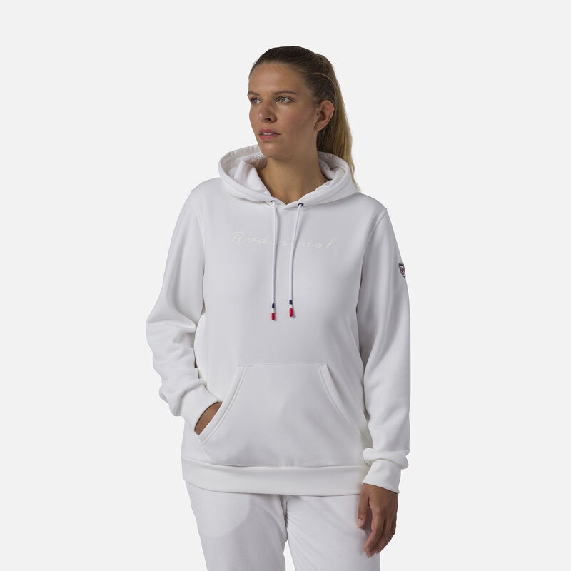 Rossignol Hette Logo Fleece Sweatshirt Hvite | BSJQWA428