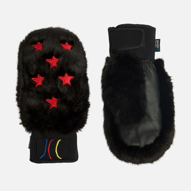 Rossignol Jcc Draki Eco Fur Impr Vanntette Mittens Svarte | GZAQPL532