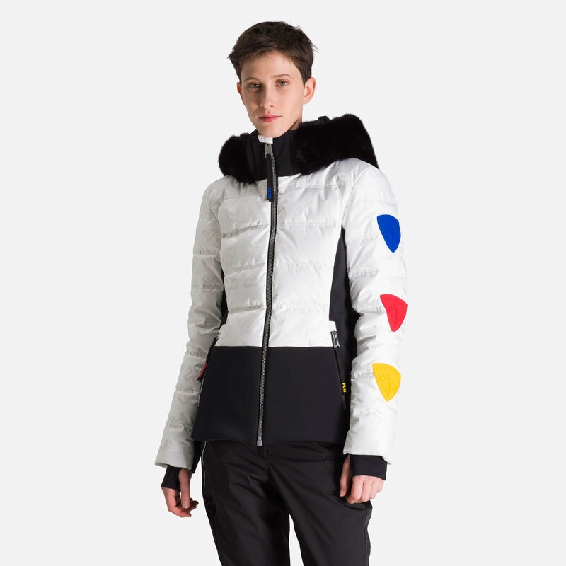 Rossignol Jcc Twins Down Jacket Hvite | INLOEK830